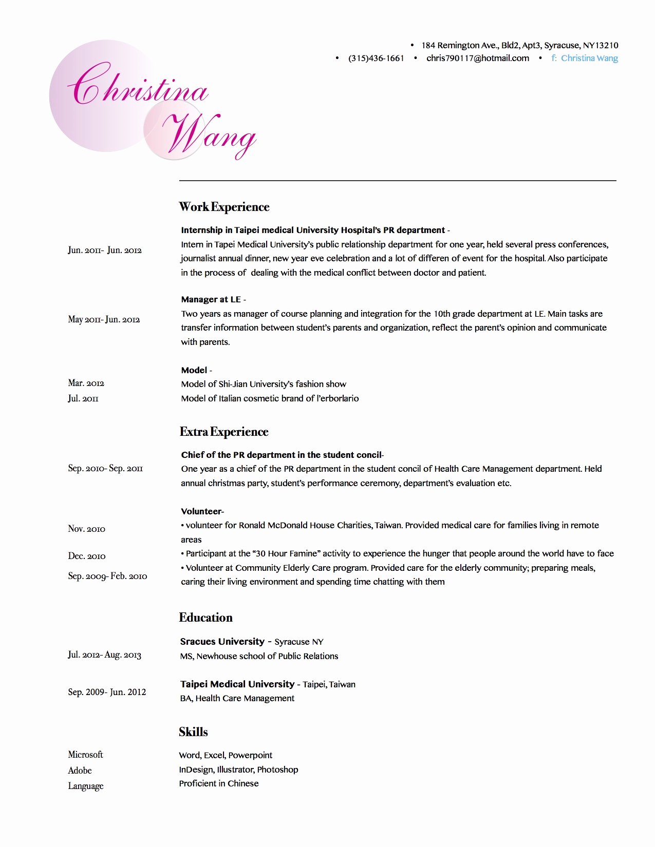 Freelance Makeup Artist Resume