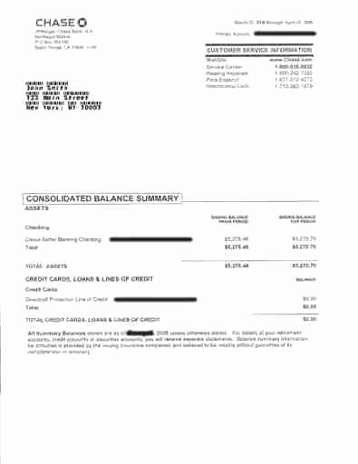 Fresh Chase Bank Statement Line Template 27 Fake Chase