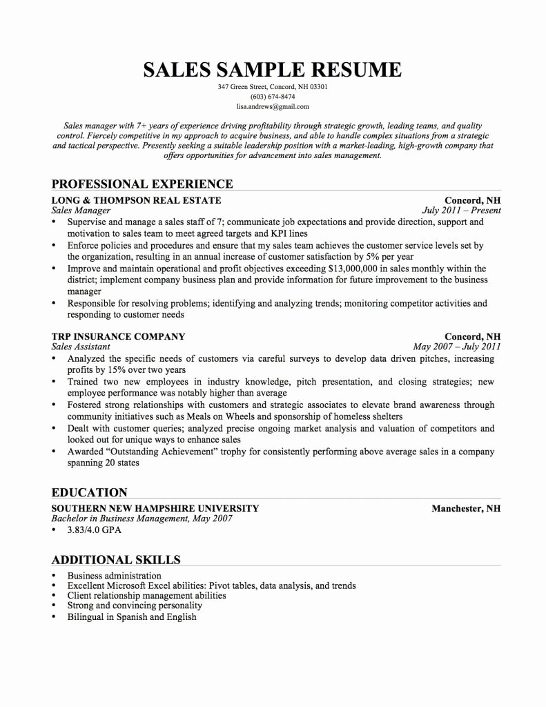 Fresh Core Qualifications Examples for Resume