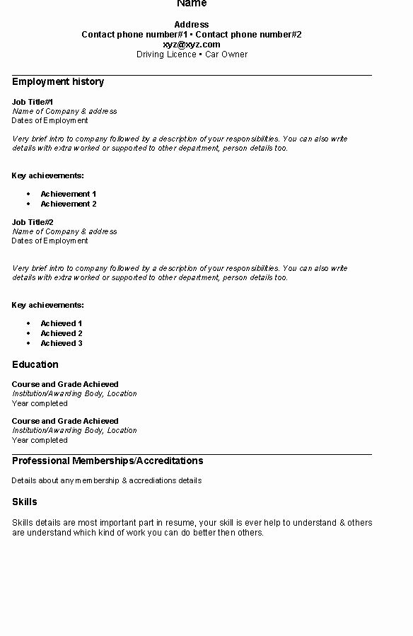 Fresh Jobs and Free Resume Samples for Jobs Simple Resume