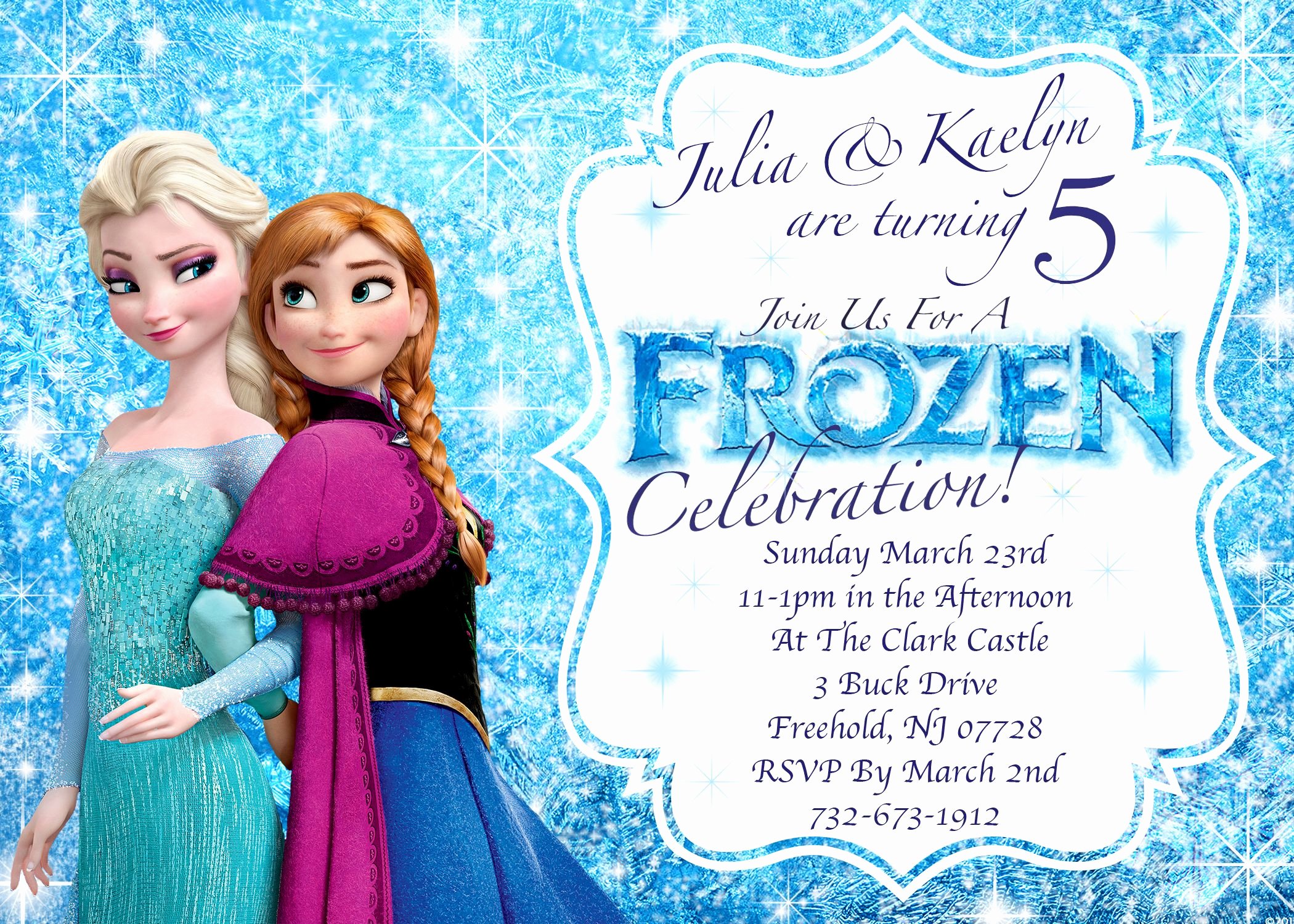 Frozen Invitations