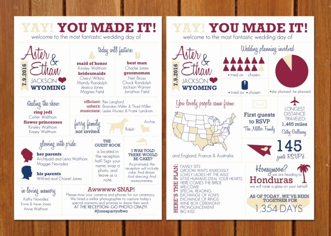 Fun Wedding Programs Guests Will Want to Read