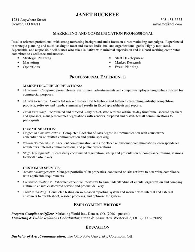 Functional Resume Resume Cv