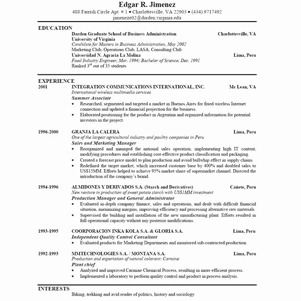 Functional Resume Template Free Download