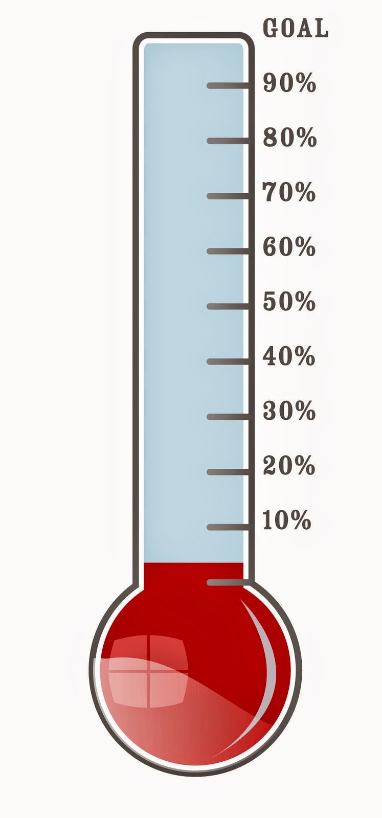 Fundraising thermometer Printable