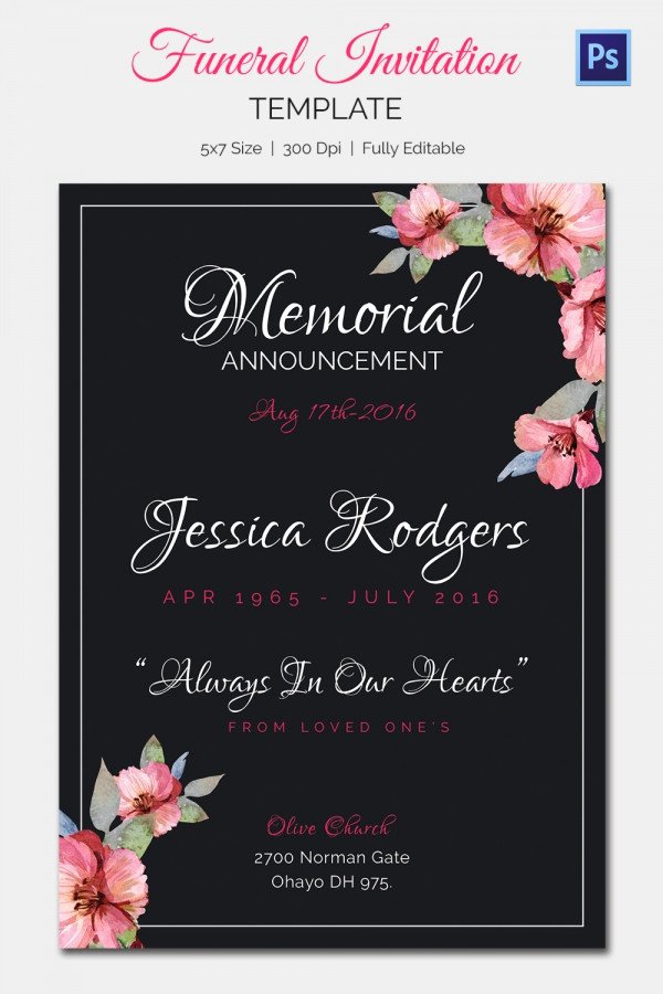 Funeral Announcement Cards Related Keywords &amp; Suggestions