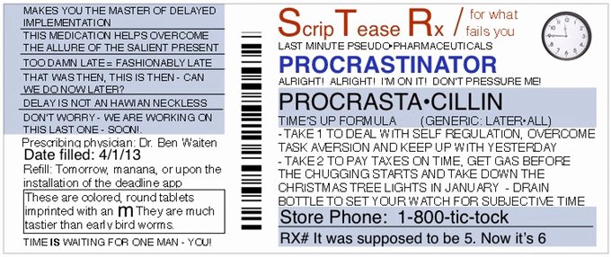 Funny Personalized Fake Prescriptions for Modern Life by