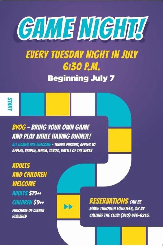 Game Night Flyer Poster Template