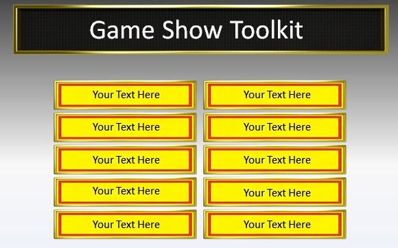 Game Show toolkit for Powerpoint Presentations