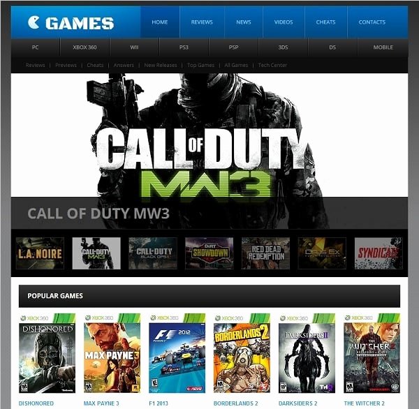 gaming website templates professional tips build game website