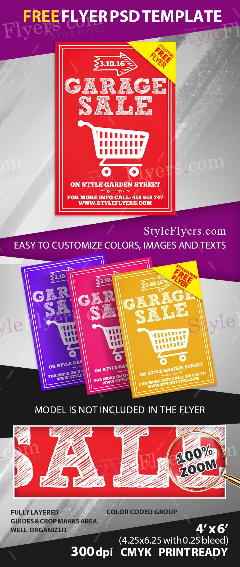 Garage Sale Free Psd Flyer Template Free Download