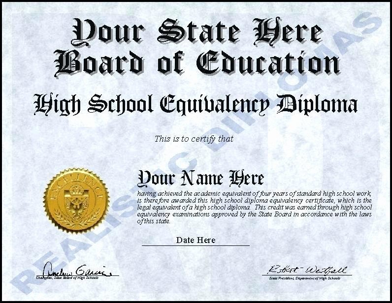 Ged Certificate Template Download Free Fake Certificates