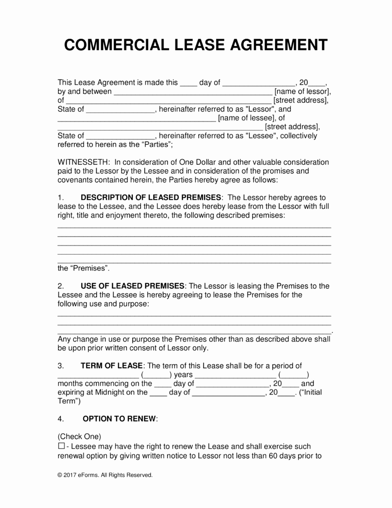 General Merical Personal Property Lease forms
