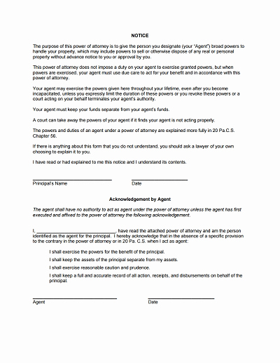 General Power Of attorney form Download Edit Fill
