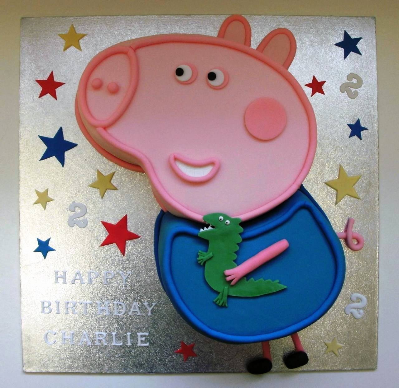 george peppa pig cake template