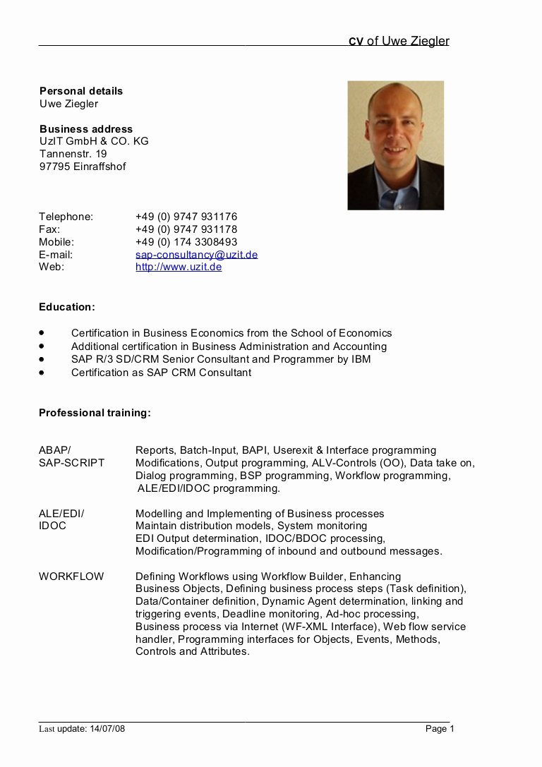 german cv template doc 227