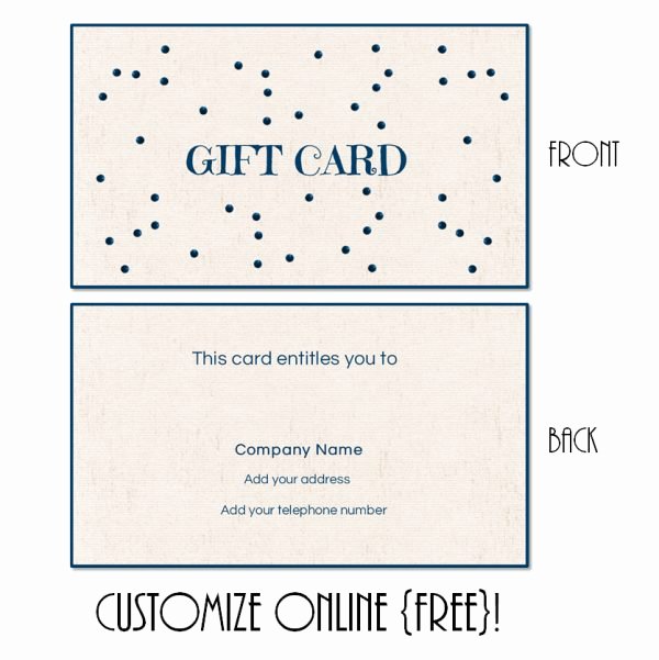 Gift Card Template