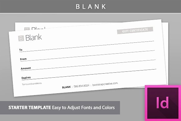 Gift Certificate Template [blank] Stationery Templates