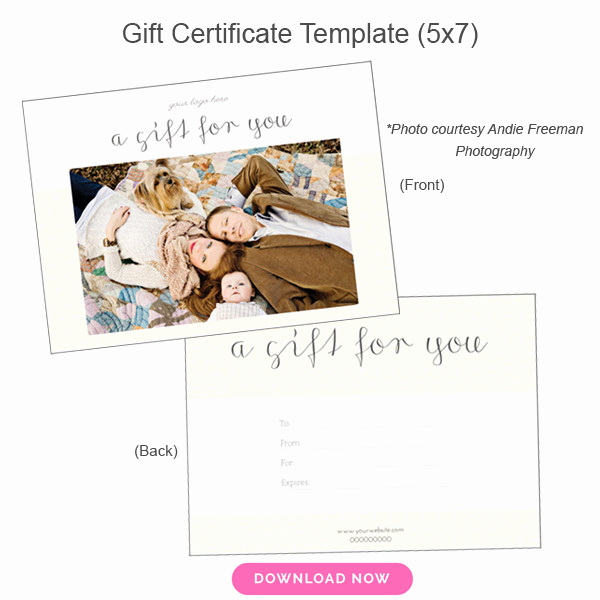 Gift Certificate Template for Graphy – Gift Ftempo