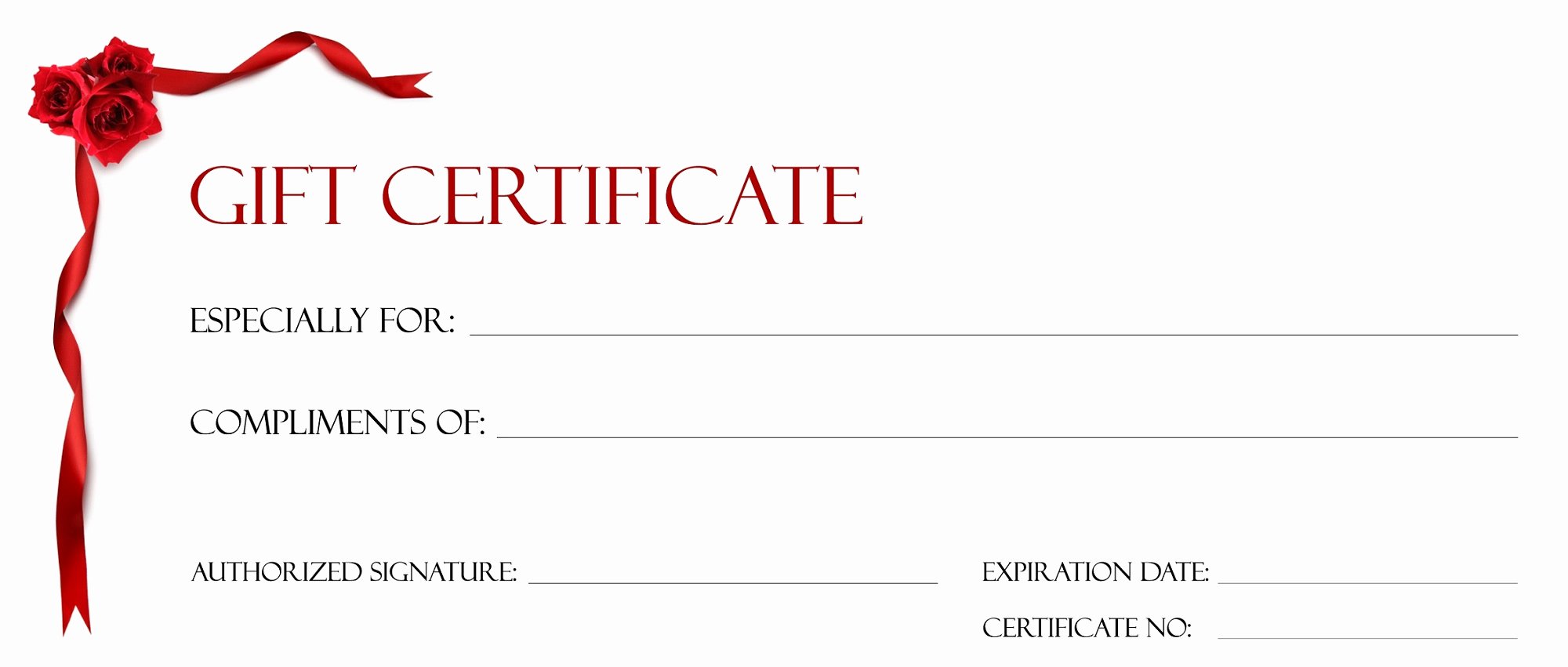 Gift Certificate Template for Kids Blanks