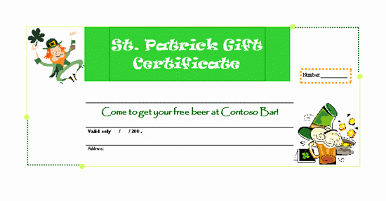 Gift Certificate Template Gift Certificates