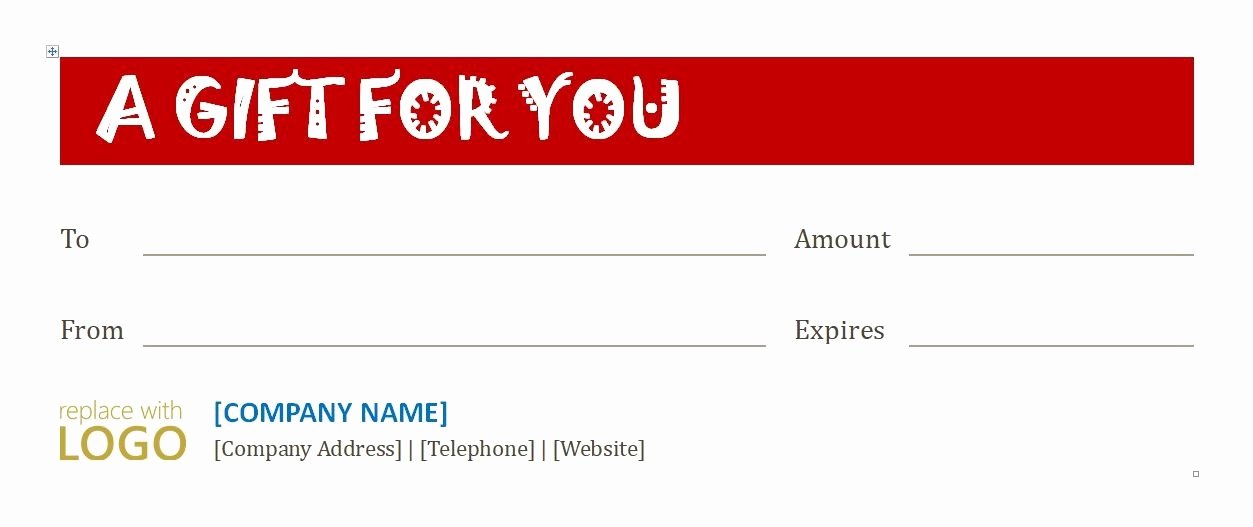 Gift Certificate Template Google Docs