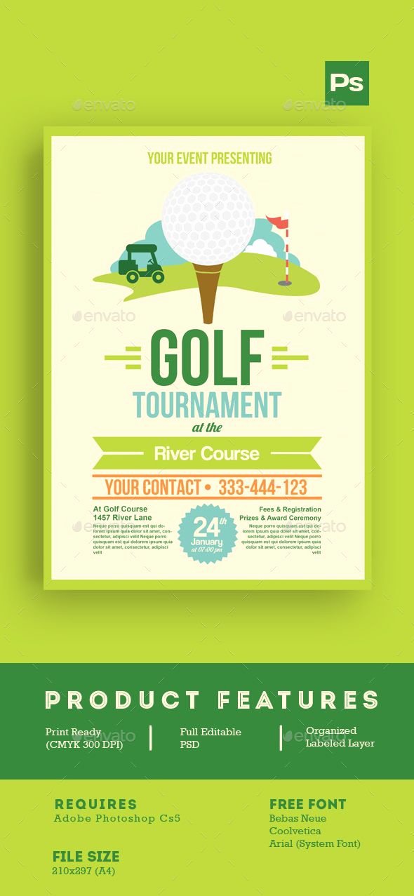 Golf tournament Flyer Tamplate