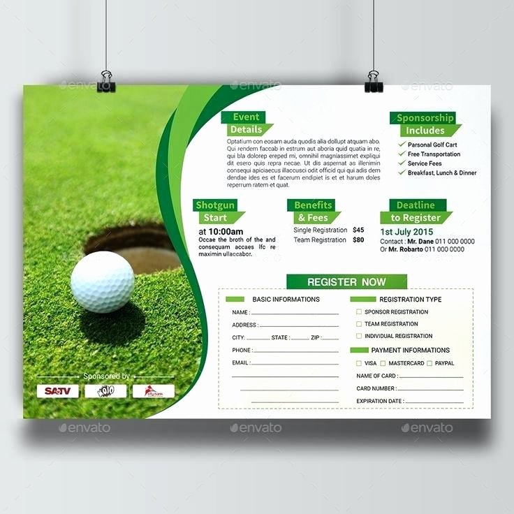 Golf tournament Flyer Template Download Eighty Free