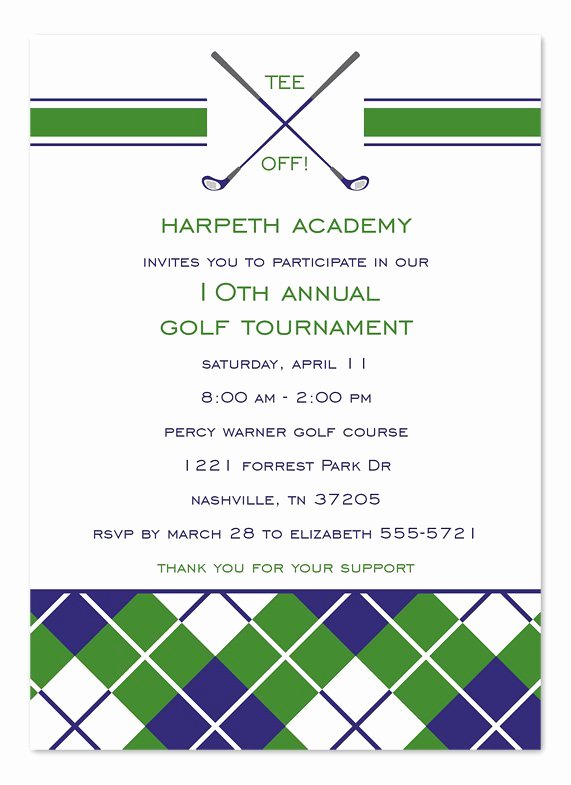 golf tournament invitation templates