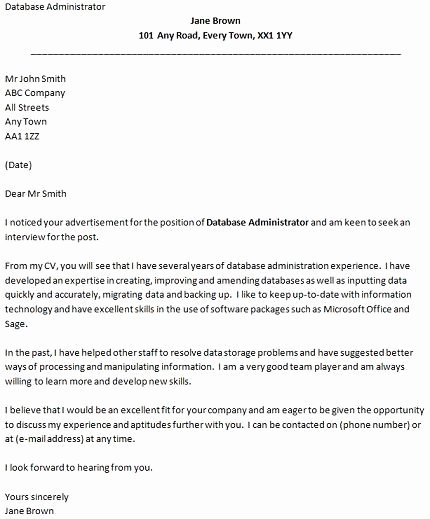 Good Example Job Application Cover Letter
