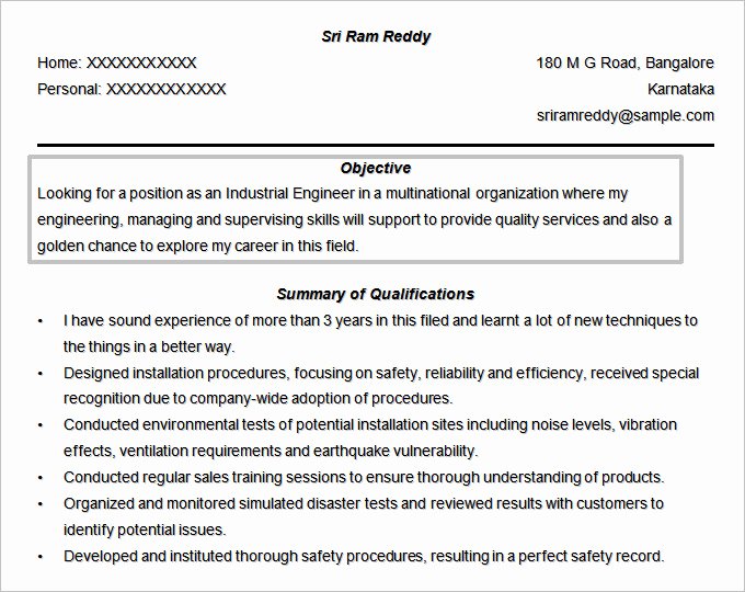 Good Resume Objective Statement Engineering