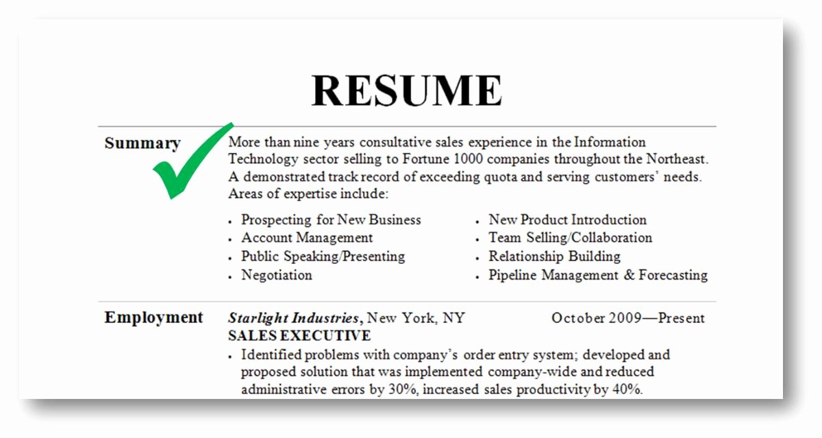 Good Things to Put In Your Resume