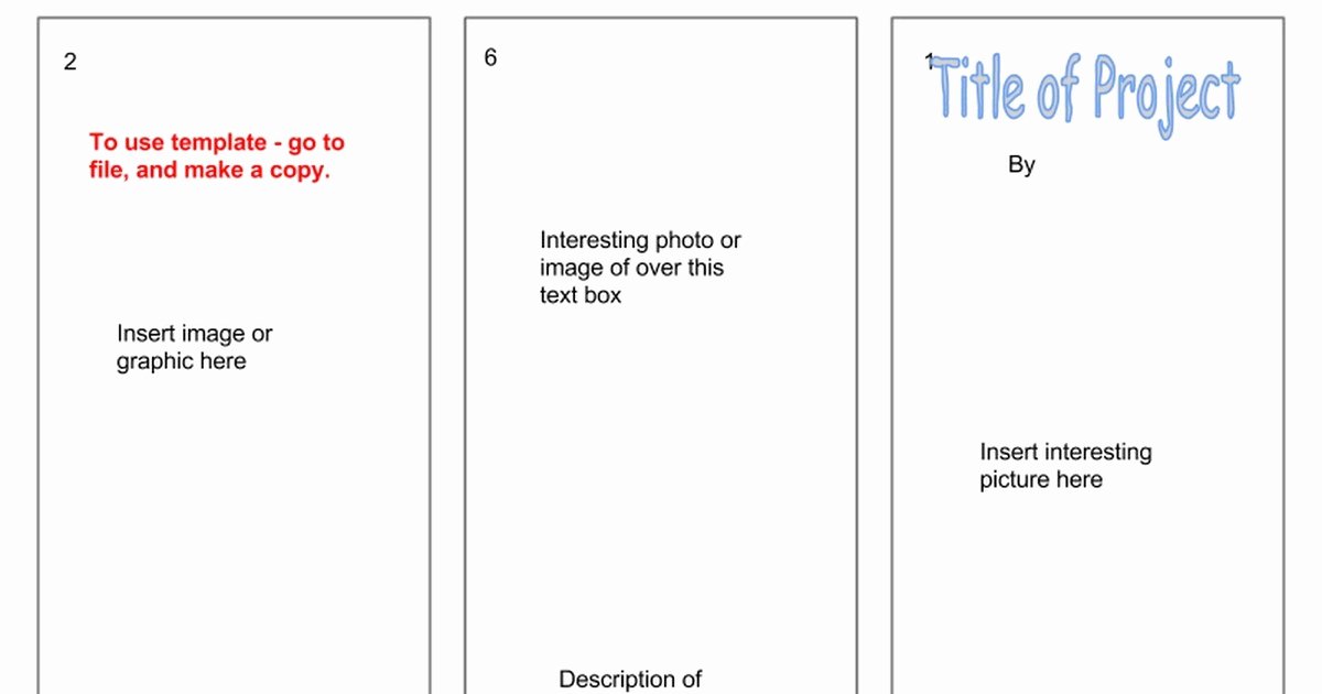 Google Doc Brochure Template