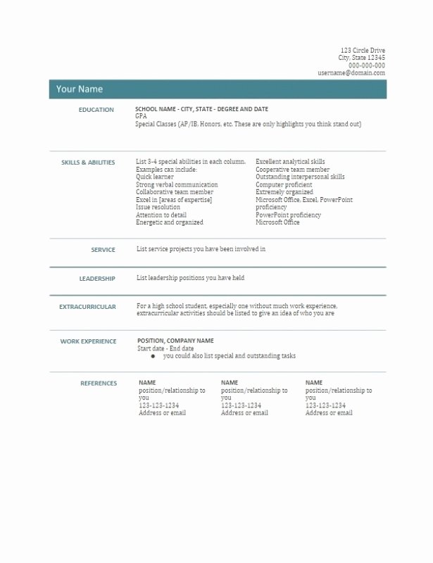 google docs resume template