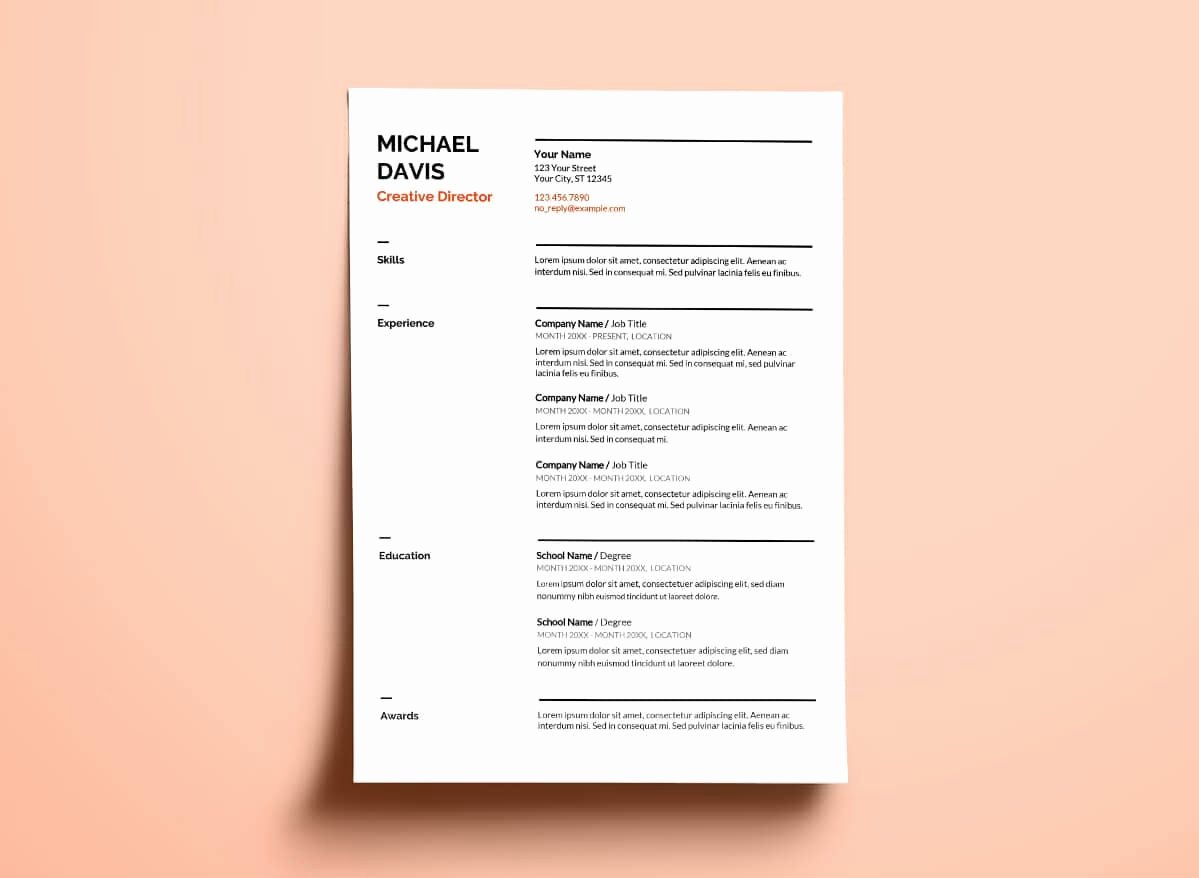 Google Docs Resume Templates 10 Free formats to Download