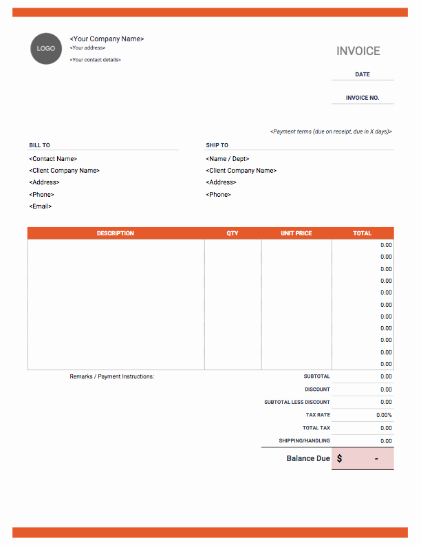 Google Drive Invoice Template 8 New thoughts About Google