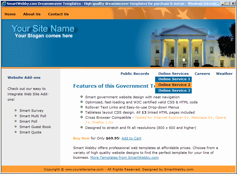 Government Web Template