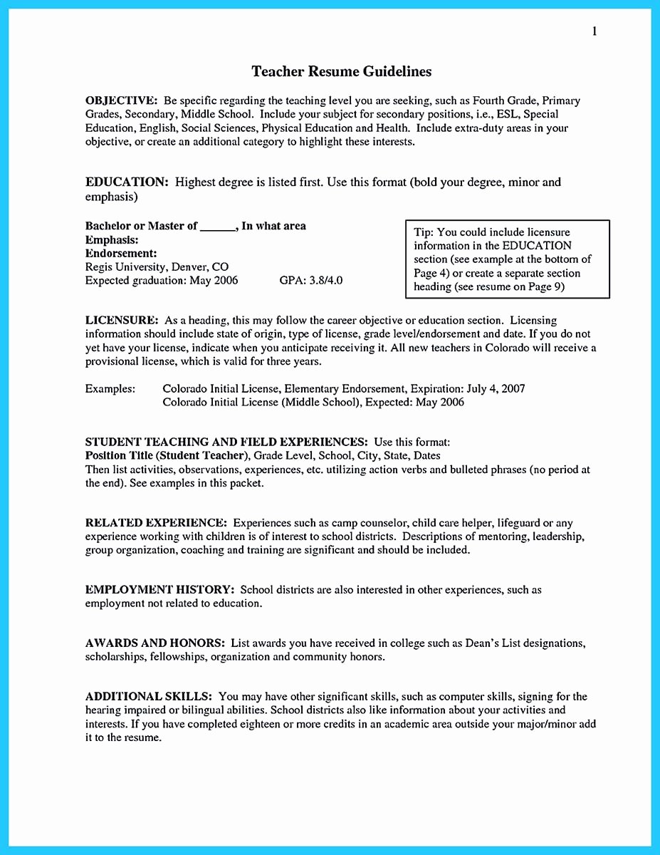 grabbing your chance with an excellent assistant teacher resume