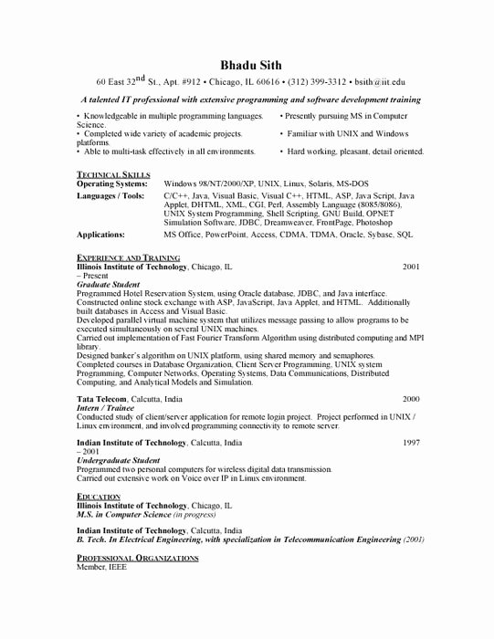 Graduate Admissions Resume Best Resume Collection