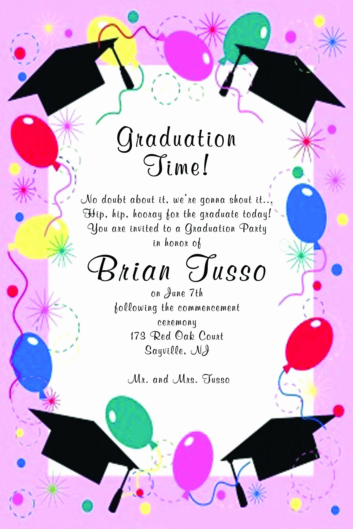 Graduation Invitations Templates