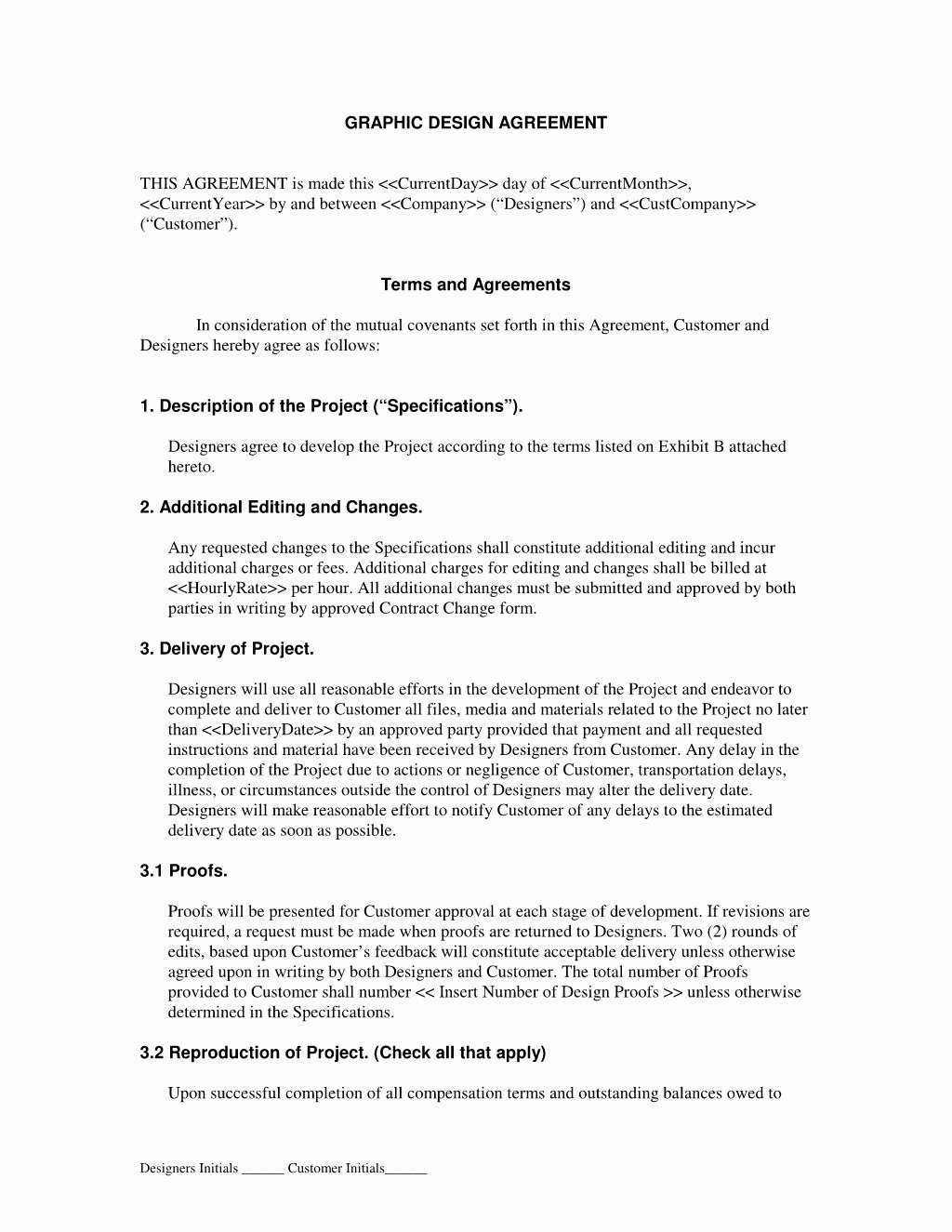 graphic design contract agreement 2