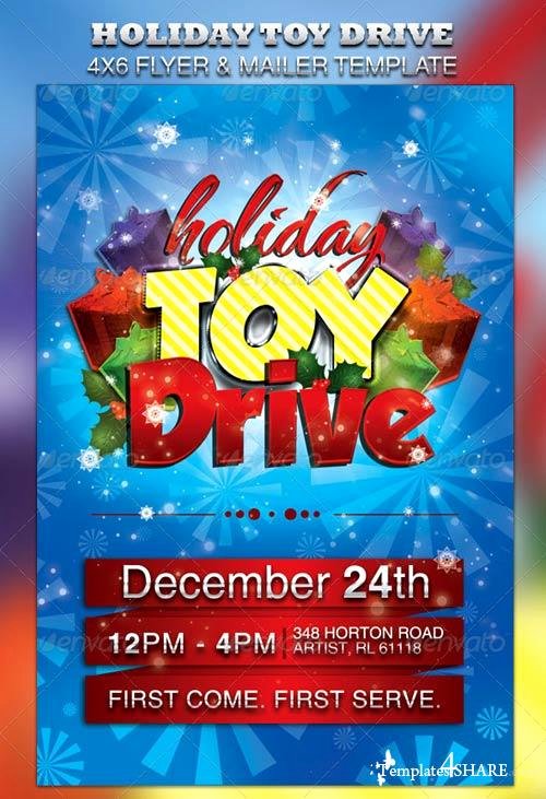 Graphicriver Holiday toy Drive Flyer &amp; Mailer