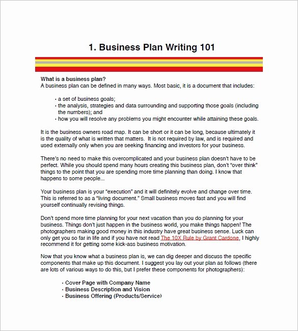 Graphy Business Plan Template Free