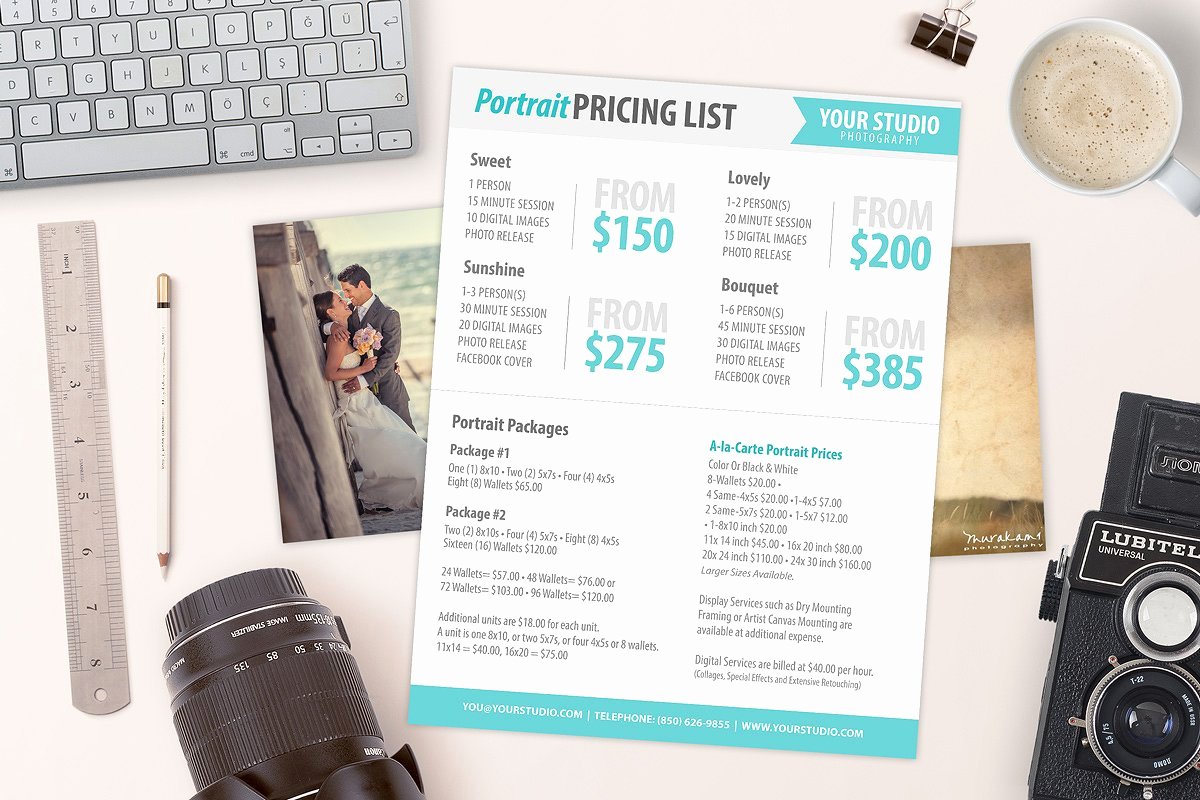 Graphy Price List Sell Sheet Templates Creative