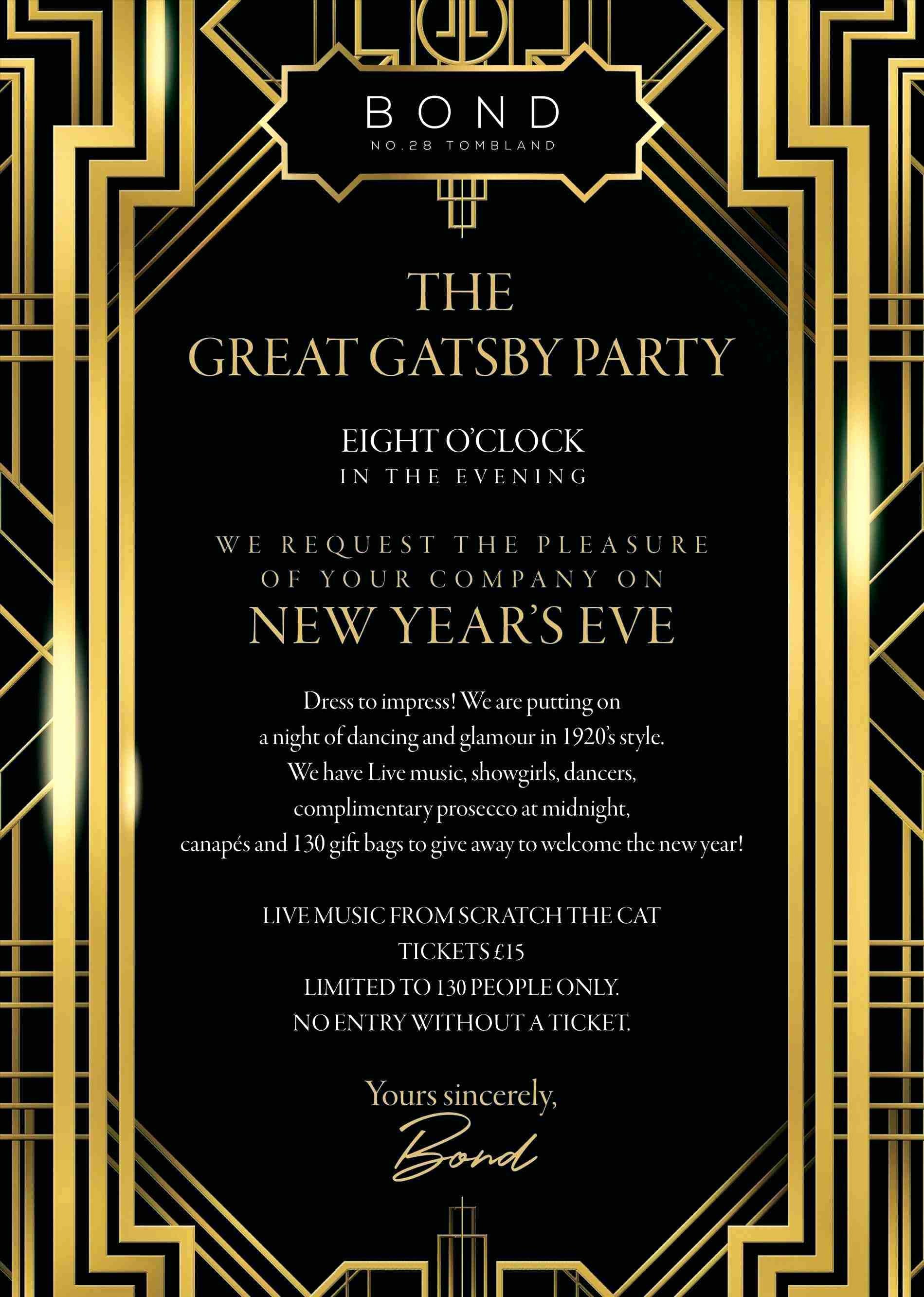 Great Gatsby Invitation Template