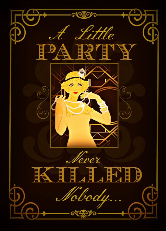 Great Gatsby Party Invitations Great Gatsby Party