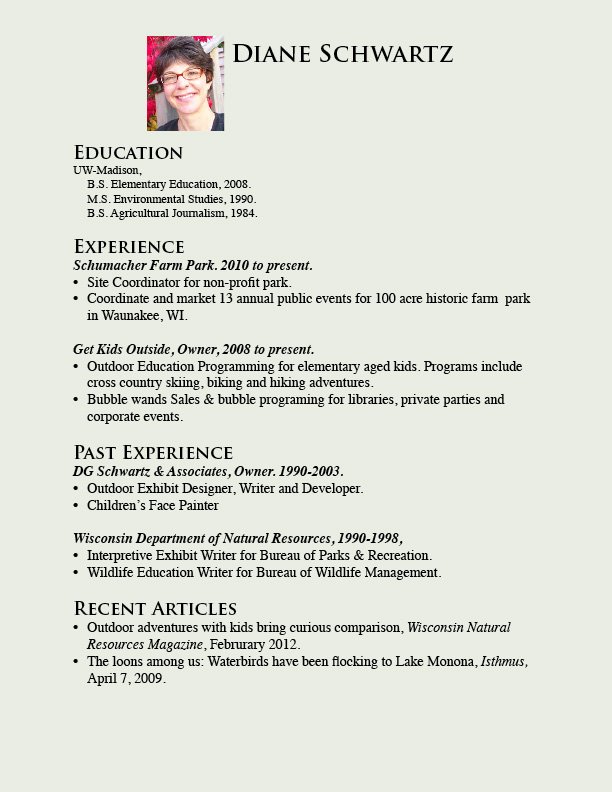 Great Kids Resume Gallery Pin by Kristine Weiss