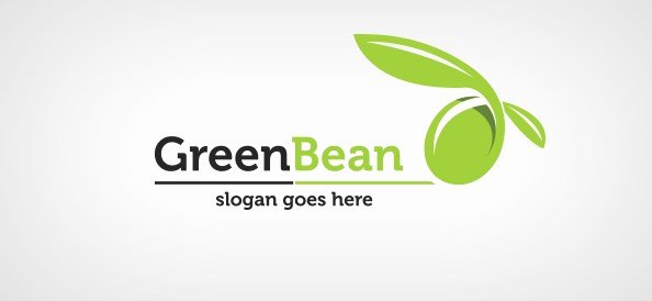 Green Bean Logo Template Free Logo Design Templates