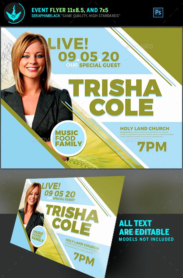 guest speaker for church flyer template