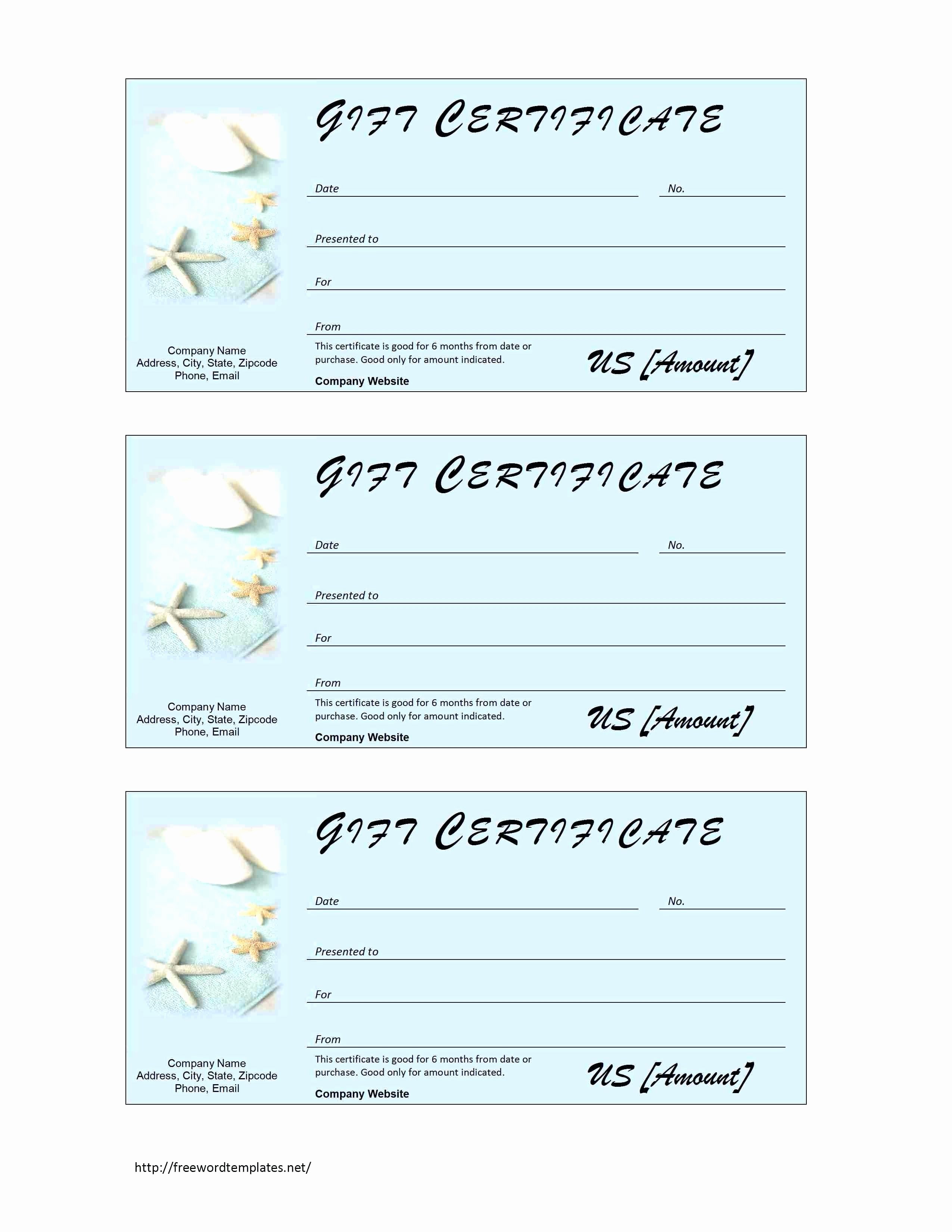 Hair Salon Gift Certificate Template Free Gift Ftempo